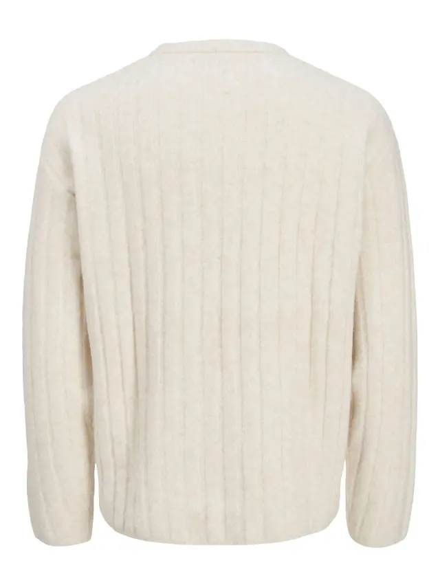 JJEBRADLEY CARTER KNIT CREW NECK LN Moonbeam 2