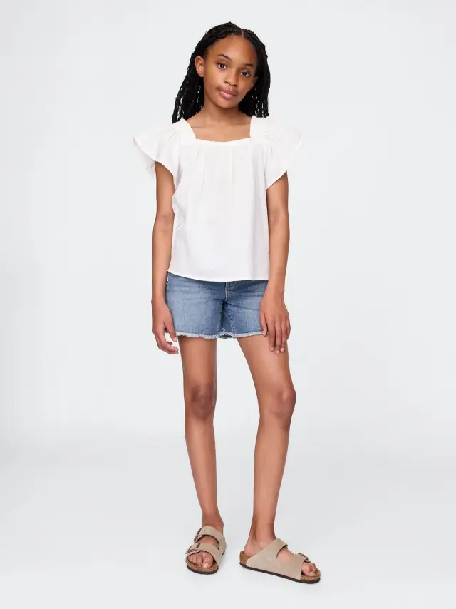 Παιδικό Denim Midi Σορτς Light wash