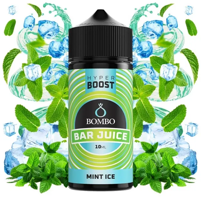 Bombo Bar Juice Flavor Shots Hyper Boost Mint Ice 10ml to 120ml