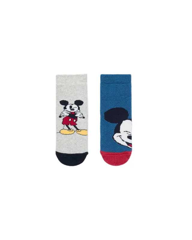 Zippy βρεφικές κάλτσες σετ 2τμχ Mickey Mouse για μωρό αγοράκι ZBBUN0301_26003-1
