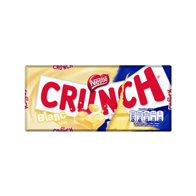 Nestle Σοκολάτα Λευκή Crunch 100gr 1 τμχ