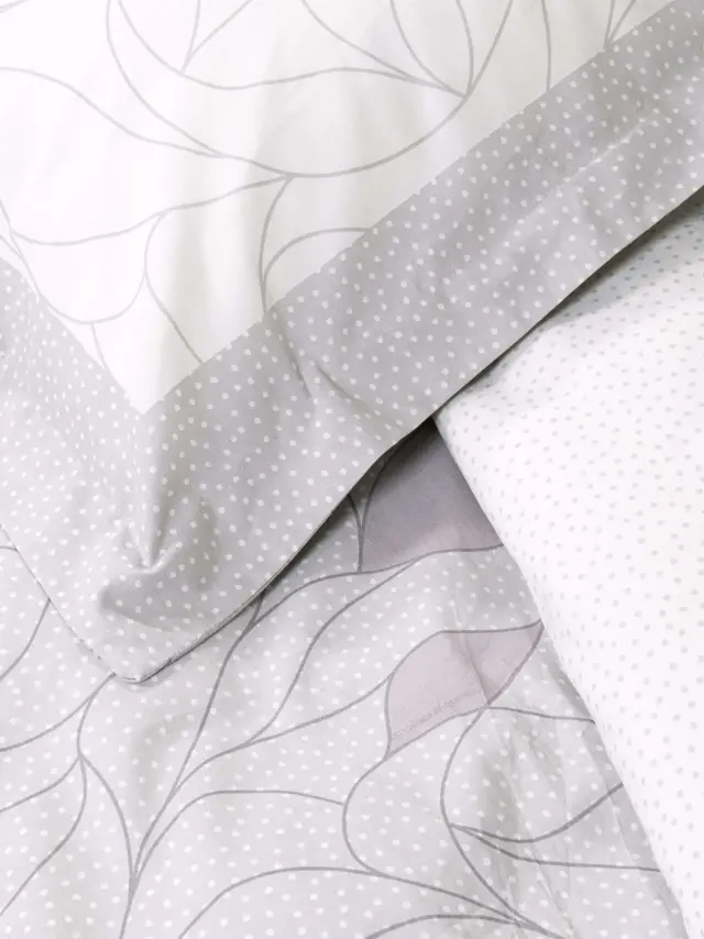 Μαξιλαροθήκες Hoop Γκρι Μαξιλαροθήκες Oxford 4 πλευρών (2 x 52x72+5) 2