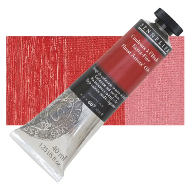 Sennelier Λάδι Finest Artists Oil 607 Cadmium Red Medium - 40ml