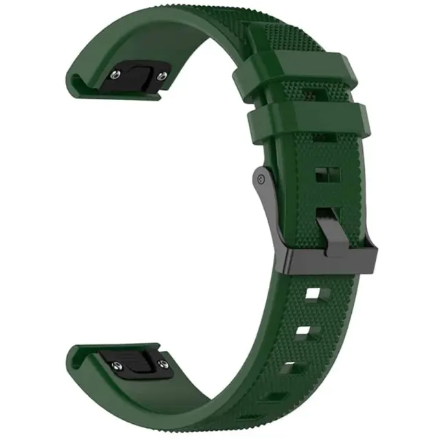 Techsuit® Watchband QuickFit Λουράκι για Garmin Fenix 5/6/6 Pro/7/8/9 (47mm)- Dark Green