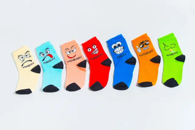 Socks Combo 7pcs Days of the Week Μεσαίες Colours 2