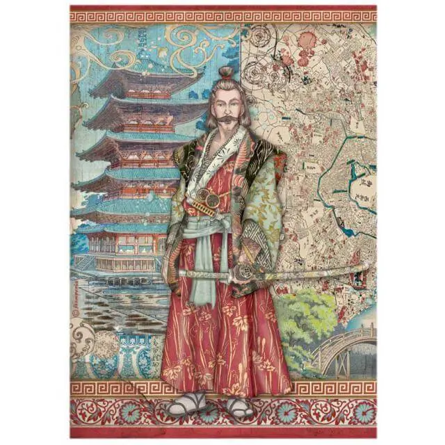 Stamperia Ριζόχαρτο για Decoupage - Sir Vagabond in Japan Samurai - A4