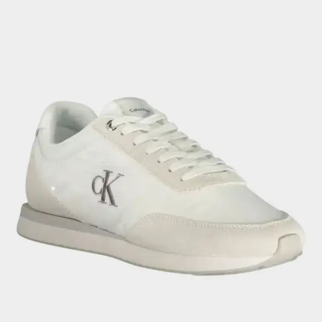 Calvin Klein - Ανδρικά Sneakers Ck Retro Runner Ess Mix Mat YM0YM01361-0K4 Εκρού - 46 2