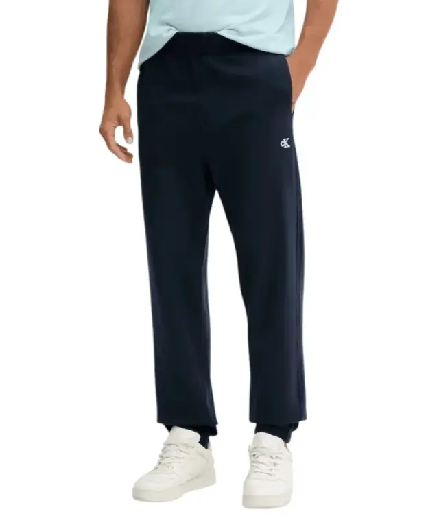 Calvin Klein - Ανδρικό Παντελόνι Φόρμας Eu 350Terry Monogram Regular Fit LV04RD241G-CEF Μπλε Σκούρο - XL