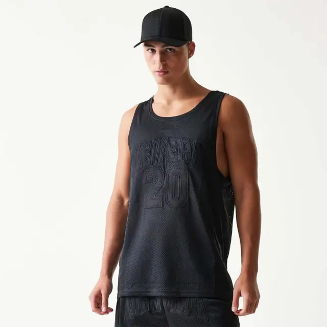 New Era Unisex Mesh Tank Μαύρο 60684399 (New Era) - Large