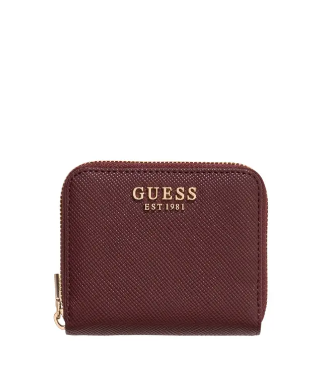Guess - Γυναικείο Πορτοφόλι 'Laurel Saffiano' Mini SWZG7459137-BUR Μπορντό