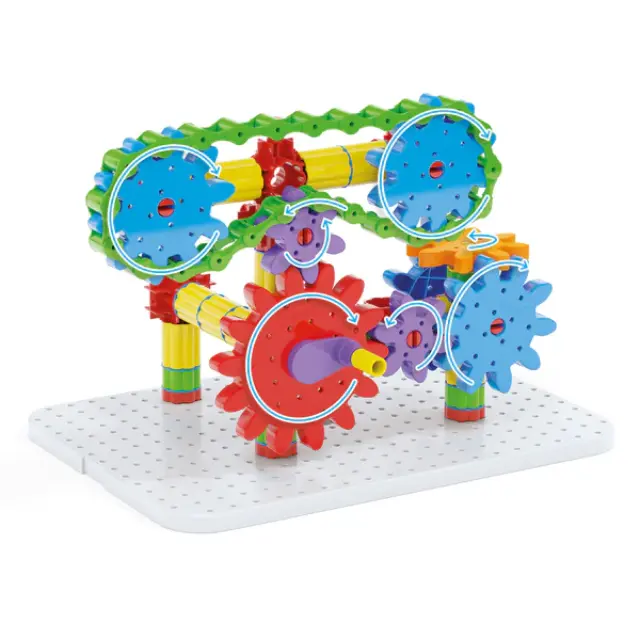 Quercetti Παιχνίδι Κατασκευών με Γρανάζια Georello Tech Starter Set 100τμχ (5+ ετών) 06136 3