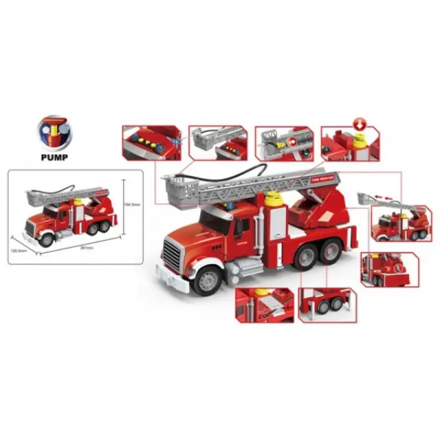 Πυροσβεστική Με Φώτα, Ήχους Και Spray Jin Jia Toys 666-58p 3