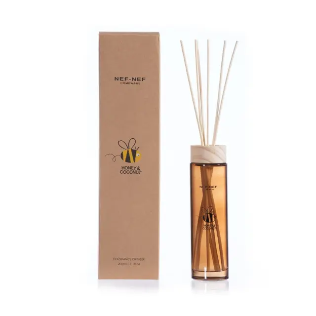 Nef-Nef Homeware Αρωματικό Χώρου Στικς Honey Coconut 200ml Brown