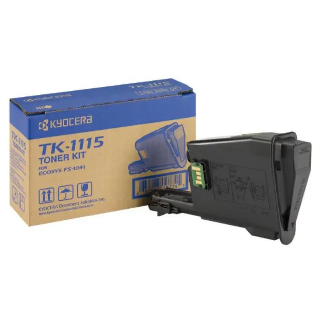 Kyocera TK-1115 Γνήσιο Toner Laser Εκτυπωτή Μαύρο 1600 Σελίδων (1T02M50NL1)