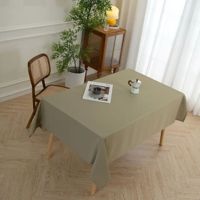 Τραπεζομάντηλο 150x150 Beauty Home Supreme Art 8488 Olive 100% Πολυέστερ 3