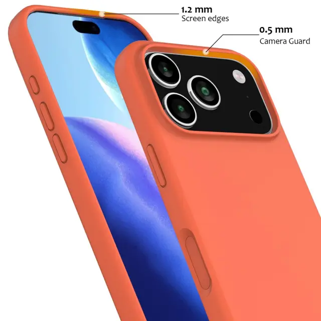 MagSafe Θήκη για iPhone 17 Pro Max/18 Pro Max- Gold Orange OEM 2