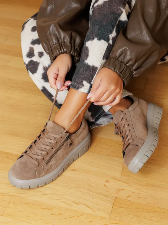 Imac Sneakers Γυναικείο δέρμα Nubuck Καφέ IMA/857150 FANGO 2
