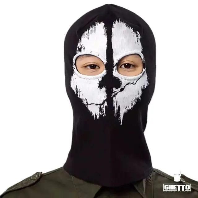 Ghetto Balaclava Ghost Winter Full Face 2 Hole