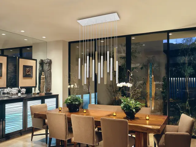 VARAS LAMP14L GOLD/WHITE φωτιστικό κρεμαστό Άσπρο/Χρυσό 2