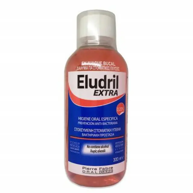 Elgydium Eludril Extra 0.20% Στοματικό Διάλυμα κατά της Πλάκας και της Κακοσμίας 300ml