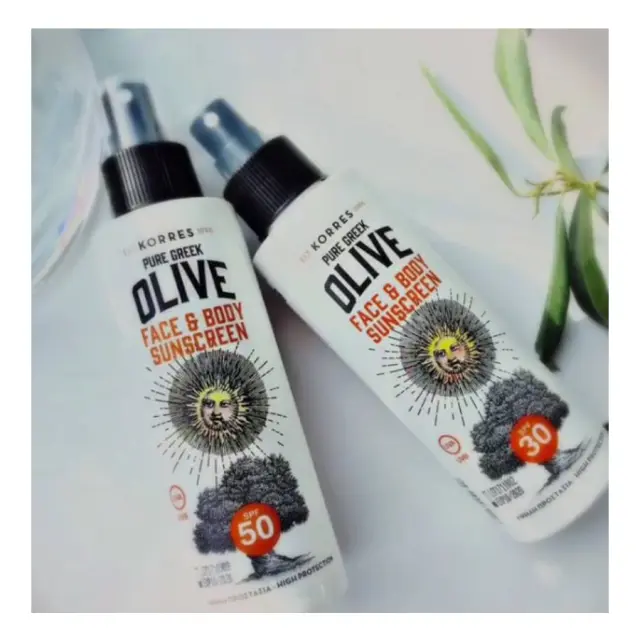 ΚΟΡΡΕΣ Olive Αντηλιακό Γαλάκτωμα Προσώπου-Σώματος SPF50, 150ml 2
