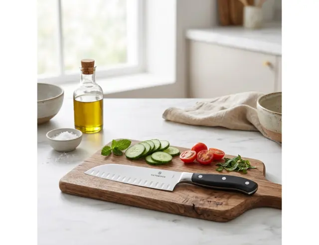 Μαχαίρι Santoku Victorinox Grand Maitre με μήκος λεπίδας 17cm - Σε ειδική συσκευασία δώρου 7.7323.17G