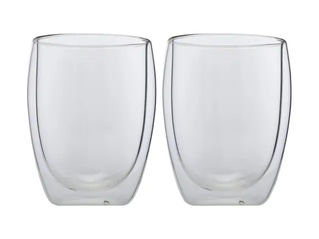 Maxwell & Williams Σετ 2 Ποτήρια Χυμού/καφέ Latte 350ml με Διπλά Τοιχώματα