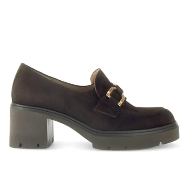 Gabor Μοκασίνια-Loafers Γυναικείο δέρμα Nubuck Καφέ GAB/55312 18-CHOCOLATE - 41