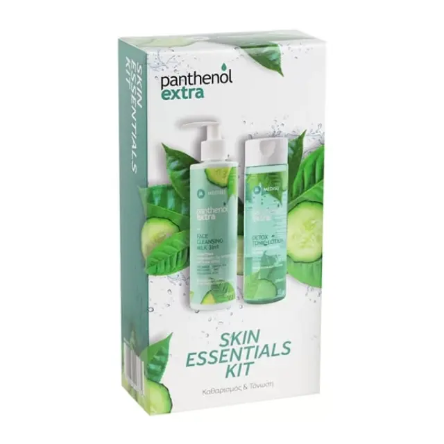 Panthenol Extra | Promo pack Skin Essentials Kit | Γαλάκτωμα Προσώπου 250ml και Τονωτική Λοσιόν 200ml.
