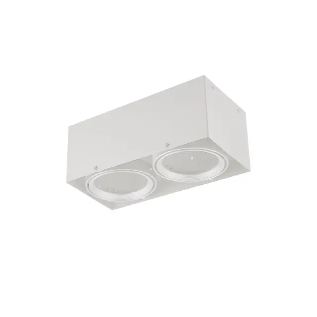 Aca Light ΣΠΟΤ ΟΡΟΦΗΣ AR111 ΔΙΠΛΟ ΛΕΥΚΟ 150x300x120