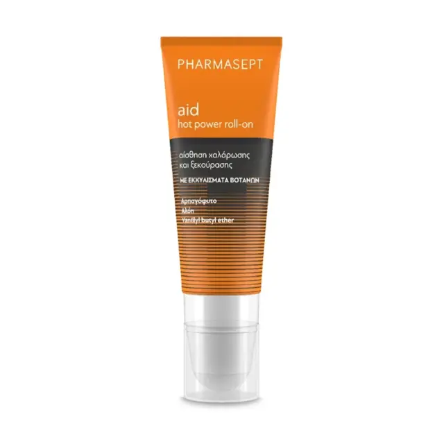 Pharmasept Aid Hot Power Θερμαντικό τζελ σε μορφή roll-on 100mL