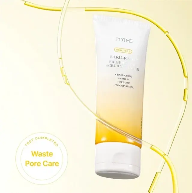 Apothe Baku Kaol Brightening Scrub Cleanser - peeling Λάμψης και Αντιγήρανσης 100ml 3