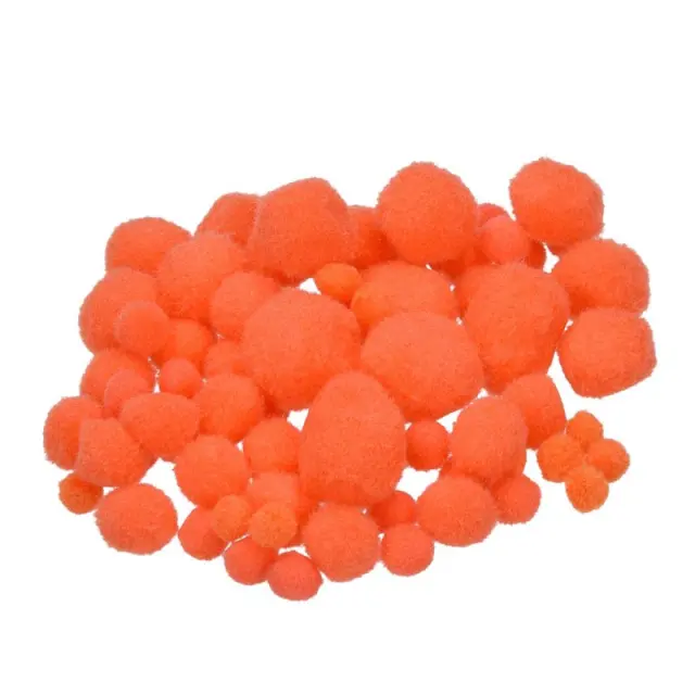 Efco Πον Πον Σετ Συνθετικά Ø7-10-15-20-25mm, Orange - 75τεμ