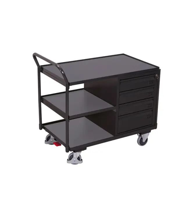 Variofit sw-600.605/AG Πάγκος Εργασίας Κινητός 3 Επιπέδων για Φορτίο Βάρους ως 250kg