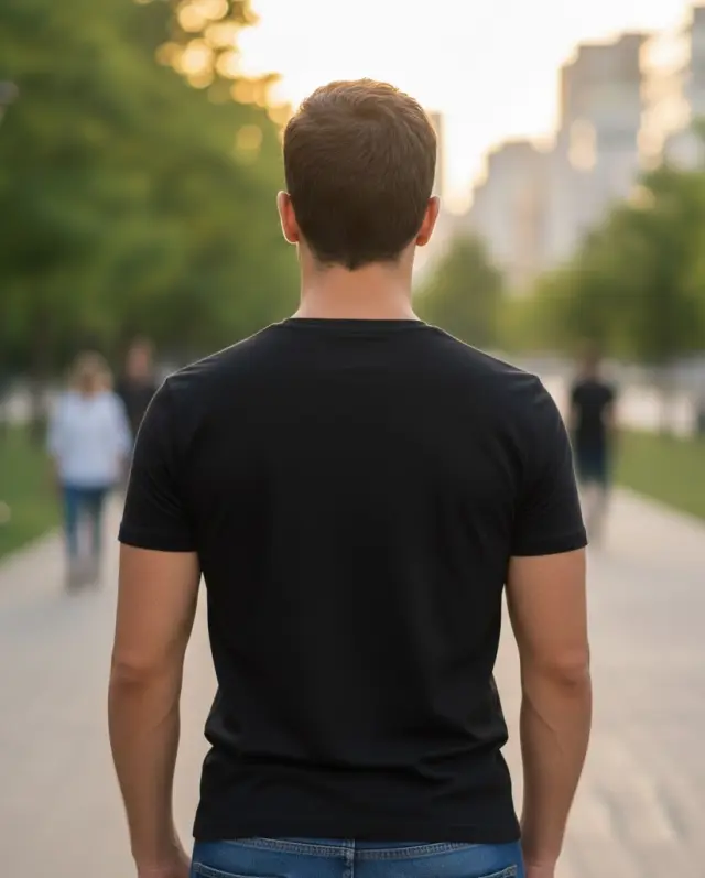 T-shirt Noshame® Μαύρο με τύπωμα - 142617 - XXL 2
