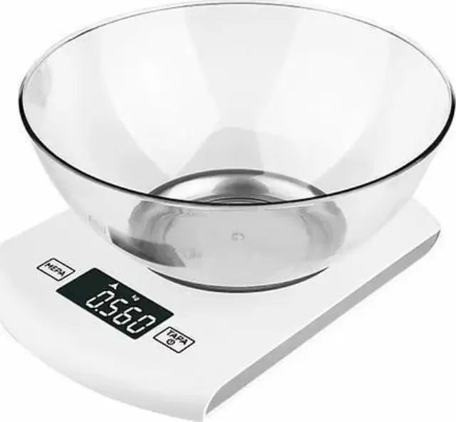 Hoomei HM-1222 Ψηφιακή Ζυγαριά Κουζίνας 1gr/5kg Λευκή