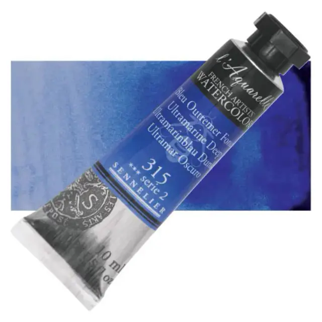 Χρώμα Ακουαρέλας Sennelier l Aquarelle Σωληνάριο 10ml - 315 Ultramarine Deep