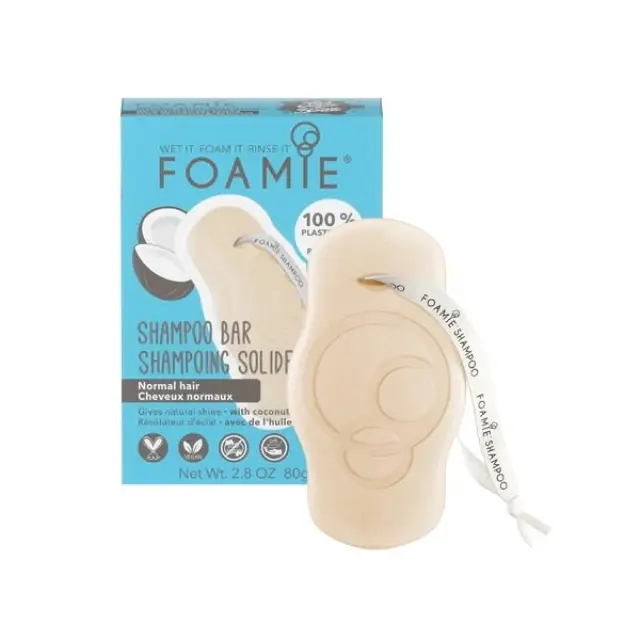 Foamie Shake Your Coconuts Στερεό Σαμπουάν για Κανονικά Μαλλιά 80gr