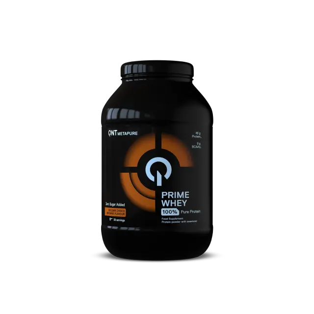 QNT | Prime Whey Πρωτεΐνη Ορού Γάλακτος με Γεύση Belgian Chocolate Brownie | 908g