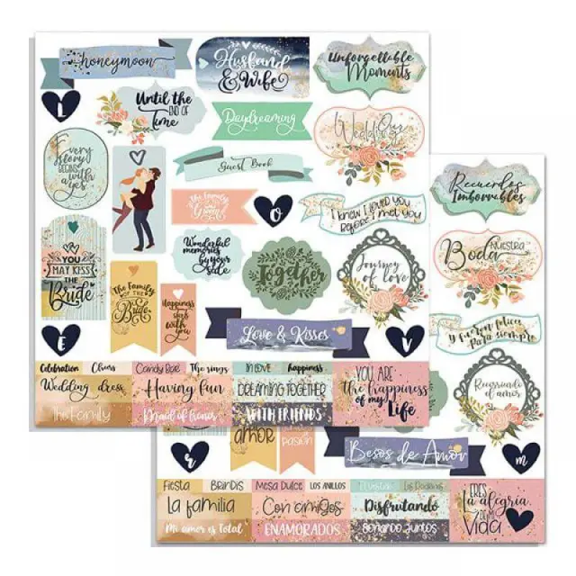 Χαρτί Scrapbooking Stamperia Διπλής Όψης - Quotes - 31x30cm