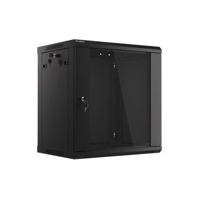 Lanberg Καμπίνα Rack 19" 12U 600X450 Black V2 (WF01-6412-10B)