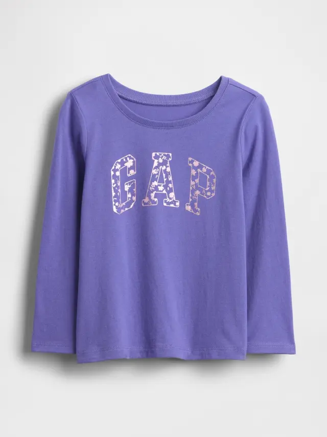 babyGap Logo Μπλούζα blue iris 2 - 6-12M