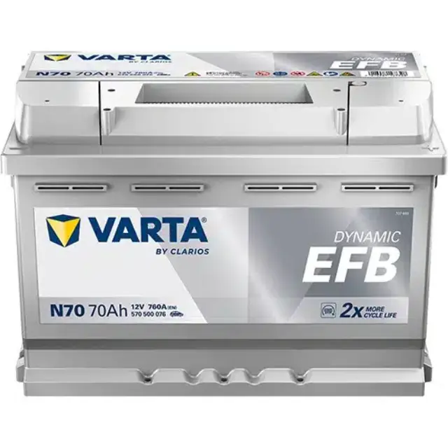 Μπαταρία Αυτοκινήτου VARTA Dynamic EFB N70 12V 70Ah 760A (EN)
