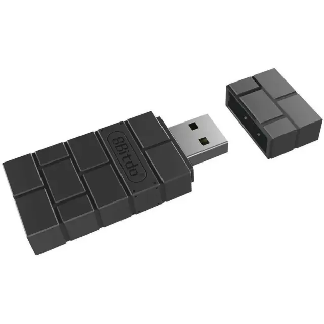 8BitDo Wireless Bluetooth Adapter 2 για Nintendo Switch + Switch 2 – USB Controller Adapter PS5 / Xbox / PC