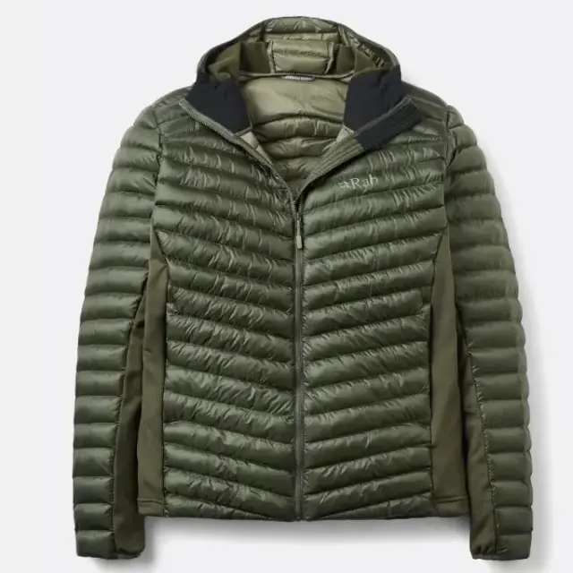Rab Cirrus Flex Hoody Ανδρικό Συνθετικό Puffer Μπουφάν Slim Army - X Large