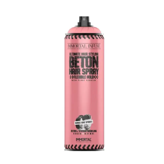 Immortal Λακ Beton Pink Power Ευέλικτο Κράτημα 500ml