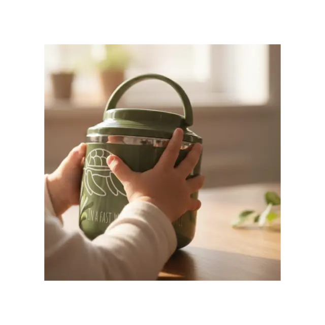 Ανοξείδωτο Δοχείο Φαγητού In A Fast World Be A Turtle 660ml ABO 314903 2