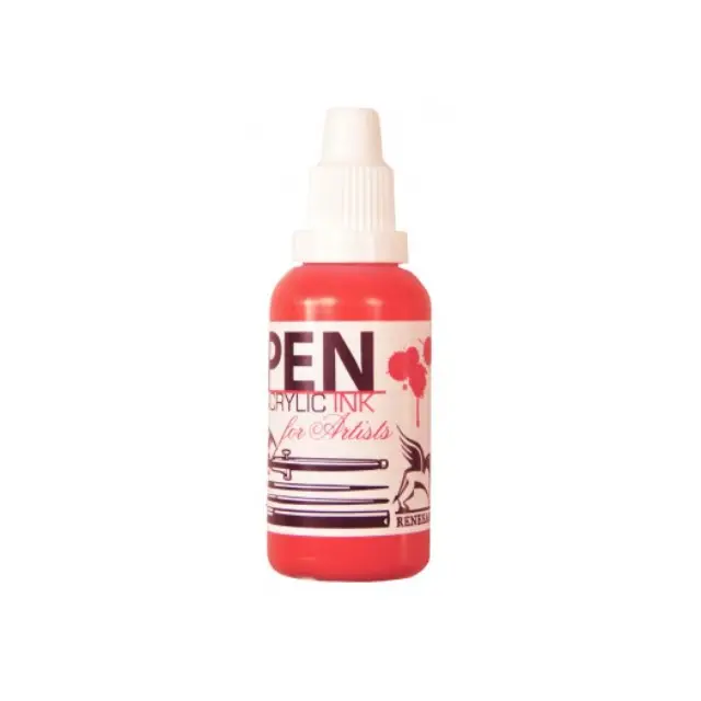 Μελάνι για αερογράφο PEN Acrilic Ink 35ml, Carmine red, Renesans