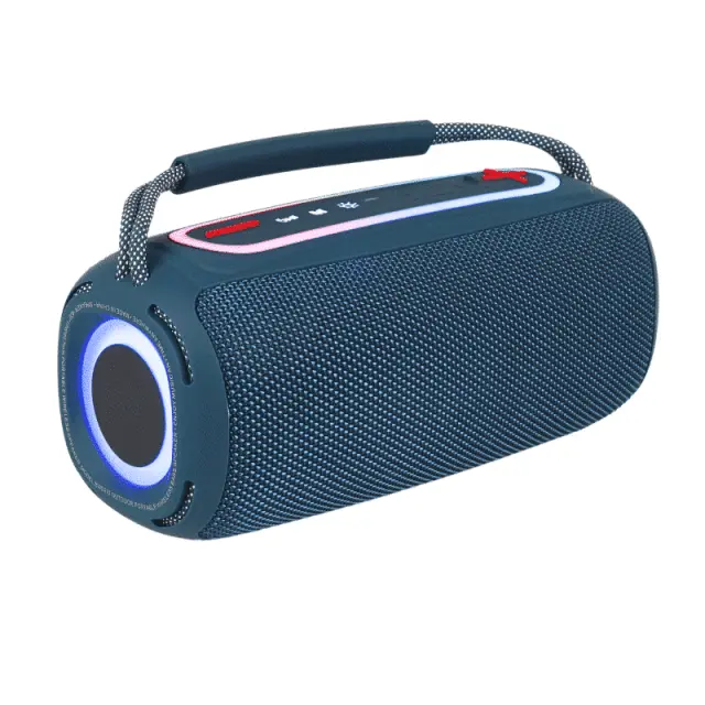 V-TONE BWS210 BL speaker Bluetooth wireless portable blue battery-powered USB microSD AUX MP3 FM 2x10W 3