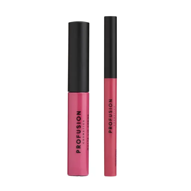 Profusion Cosmetics Σετ Χειλιών Lip Duo Temptation Lip Liner & Matte Lip Cream 2